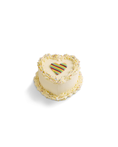 Pride Red Velvet Heart Cake 