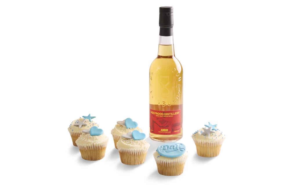 Image of Father's Day Cupcake & Holyrood Whisky Hamper 