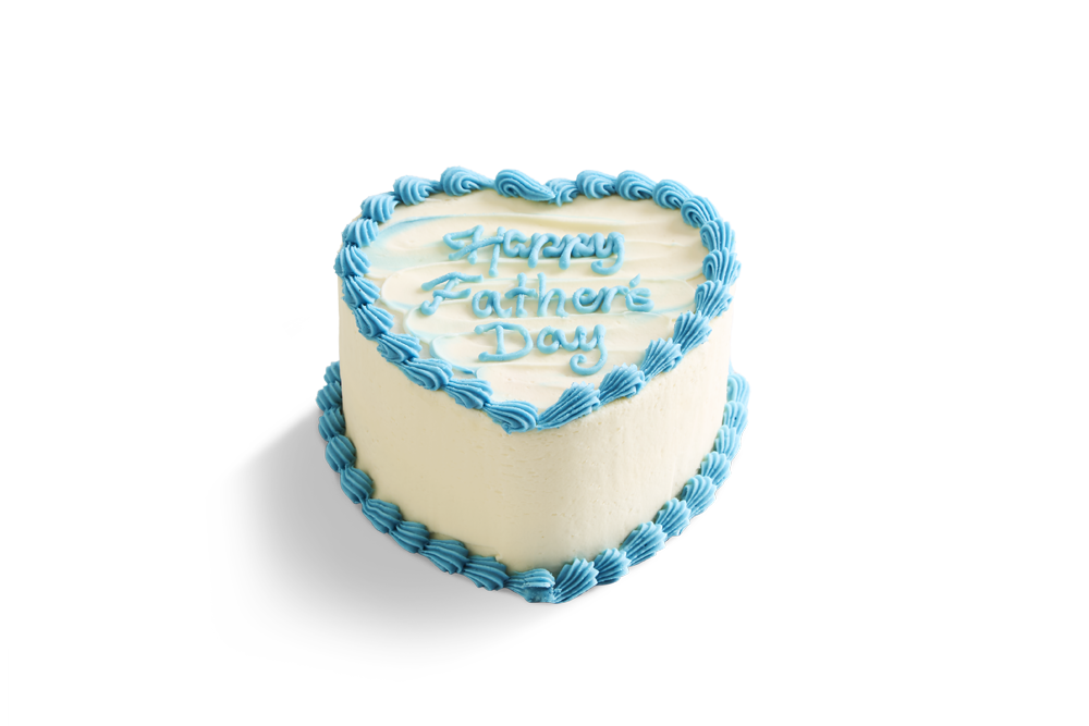 Image of Father's Day Vanilla Heart Cake 