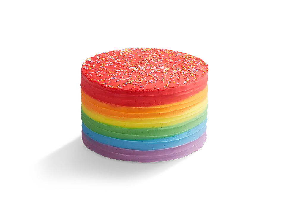 Image of Rainbow Frosting Cake