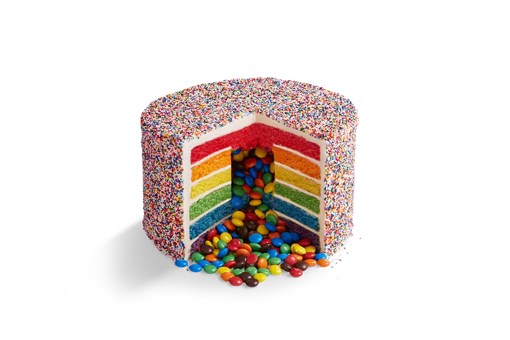 Image of Party Rainbow Piñata Cake